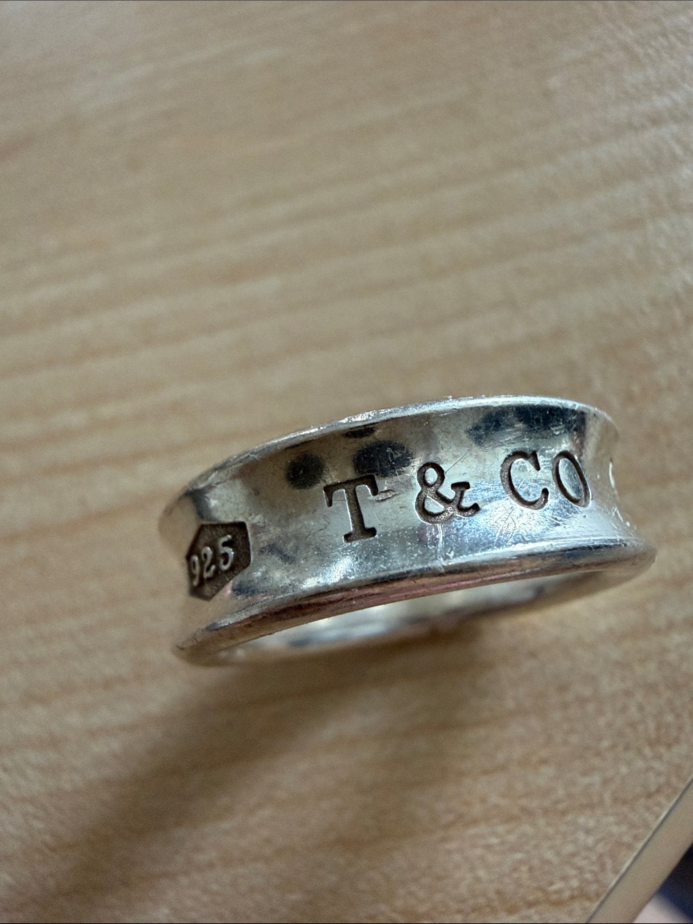 Tiffany & Co. Silver 1837 Ring - Picture 2 of 5